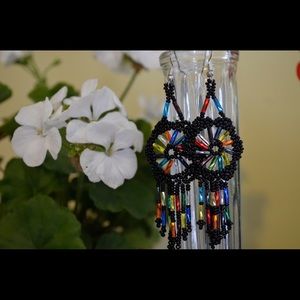 Mexican Huichol Earrings